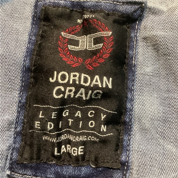 Jordan Craig Legacy Edition Distressed Denim Jacket - Size Large - Picture 4 of 4